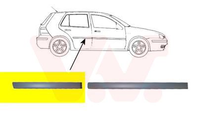 VAN WEZEL Облицовка / защитная накладка, дверь 5888406